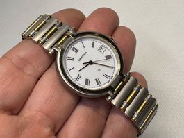 Certina Newport 113.1008.44 NOS Bicolor Stahl 32 mm Vintage